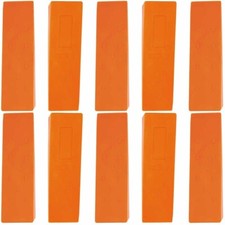10 Pack 10" Tree Felling Wedge Logging Bucking Falling ABS Plastic Orange 