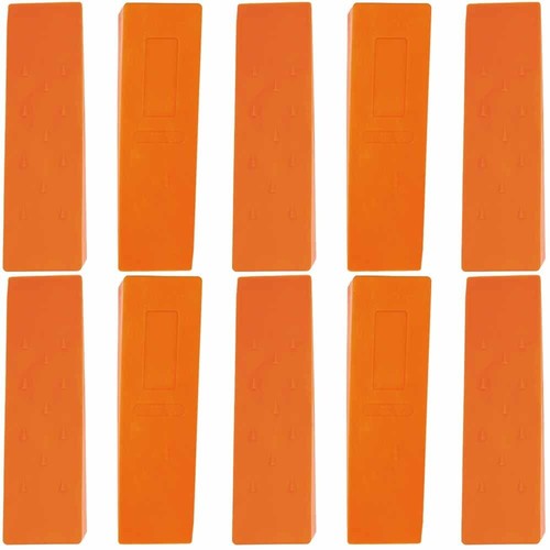 10 Pack 10" Tree Felling Wedge Logging Bucking Falling ABS Plastic (Orange) - Picture 1 of 7