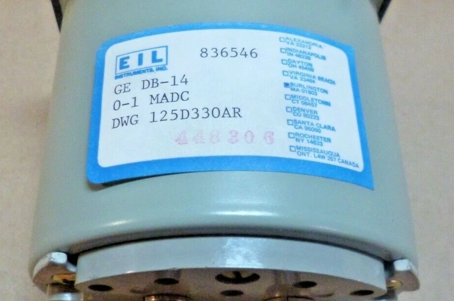 NAVAL SHIPS TURBINA RPM / CALIBRE TACÓMETRO 125D33ARP3, 6620-01-074-2526  Foto 4 de 4