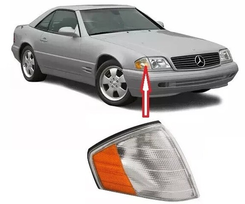 PAIR FRONT TURN INDICATOR LIGHT LAMPS for MERCEDES-BENZ R129 SL CLASS 1989-2001 - Picture 5 of 11