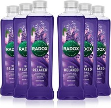 Radox Feel Relaxed Bath Soak Lavender and Waterlily  500ml x 6