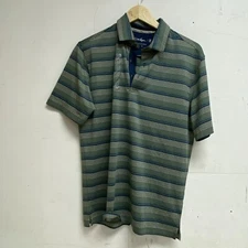 Walter Hagen Men's Perfect 11 Gradient Micro Stripe Polo Ombre Washed MGA31276