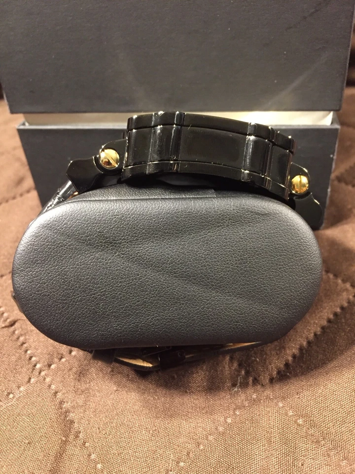 $1825 Reloj para hombre Phantom negro cronógrafo esfera cristal diamante JB-6215-238-F Foto 4 de 4