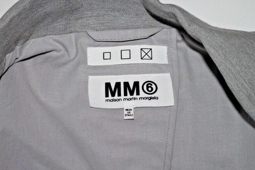 MAISON MARTIN MARGIELA Man's Gray Cotton Collared Button Down Blazer Size 42 - Picture 10 of 12