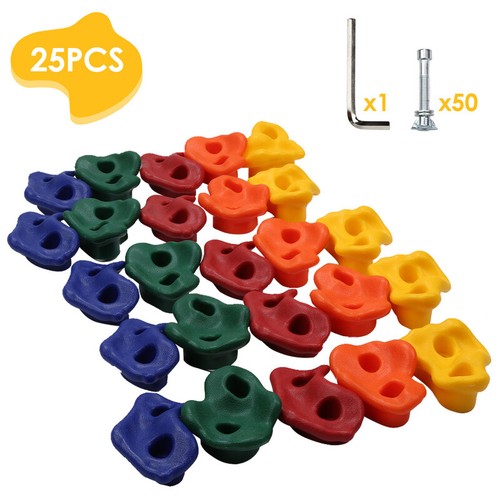 10-25X Klettergriffe Farben bis 200 kg Boulderwand Klettersteine Kinder DHL - Bild 2 von 15