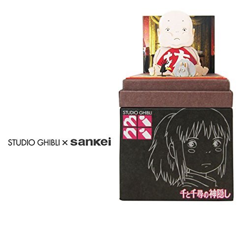 Sankei MP07-74 Ghibli Spirited Away Bow & Bow Rat & Haedori Paper Craft - Picture 2 of 8
