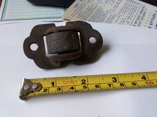Rueda rodante de órgano para piano de hierro fundido antigua década de 1800 con montaje rueda de alta resistencia - Imagen 3 de 4