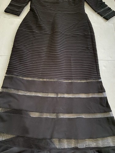 Neu mit Etikett Tadashi Shoji Kleid Abendkleid schwarz Netz Damen lang Maxi Hochzeit neu XL - Bild 3 von 11