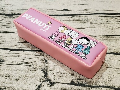 Snoopy Pencil Bag Case Pen Box Cute Dog Soft Gift Black FRIENDS Gift 70th Years - Picture 15 of 28