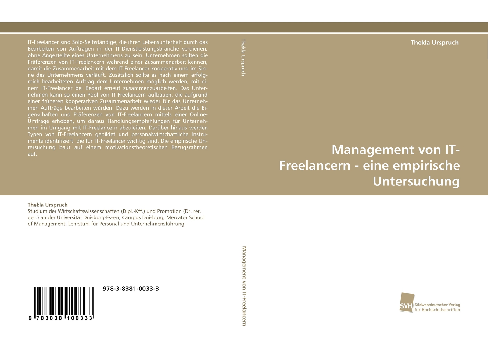 Thumbnail - Thekla Urspruch | Management Von It-freelancern - Eine Empirische