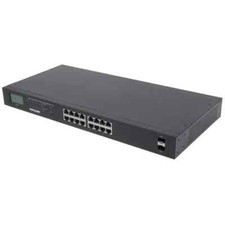 Intellinet 561259 16-Port Gigabit Ethernet PoE+ Switch with 2 SFP Ports