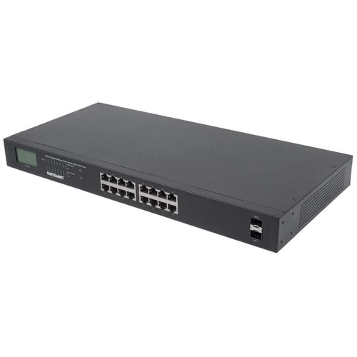 Intellinet 561259 16-Port Gigabit Ethernet PoE+ Switch with 2 SFP Ports - Picture 1 of 1