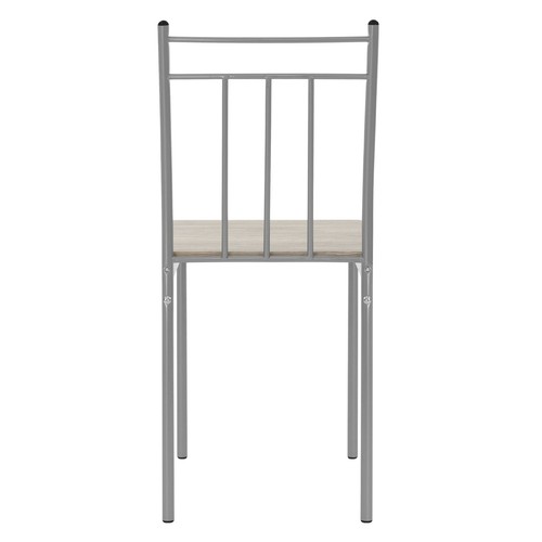 Juego de comedor de 5 piezas grupo de mesa y 4 sillas de madera roble claro - Imagen 4 de 9