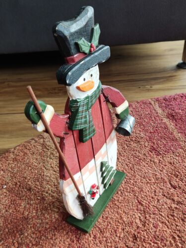 Weihnachtsdeko: Schöner Holz - Schneemann - Bild 3 von 3