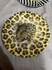 New ListingLimoges Plate Leopard Big Cat Artist Godinger 7.5” Round African Safari