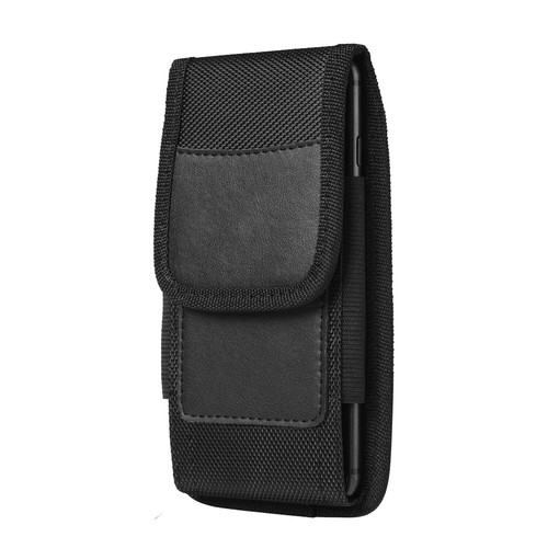 Funda protectora vertical negra para teléfono celular con clip para cinturón para Galaxy S25 S24 - Imagen 4 de 13