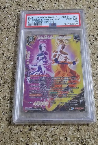 DBS PSA 10 GEMA COMO NUEVA SS SON GOKU Y FRIEZER CONCLUSIÓN MILAGROSA SCR