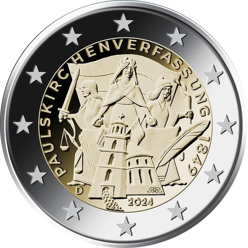 2 Euro 2024 Gedenkmünze - Alle Länder verfügbar - Unz. - Afbeelding 15 van 36