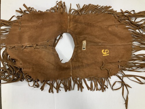 Vintage Arpimex Olvera Tamagno Mexico Lederweste braun Fransen - Bild 6 von 12
