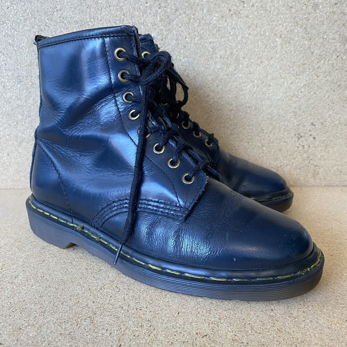 Steel Boots 8 Eyelets Blue