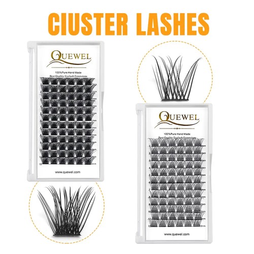72Bundles Cluster Segmented False Extension Eyelash DIY Natural Lash Makeup Tool - Bild 2 von 21
