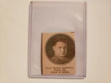 Lieutenant Thomas Goodfellow Peoria Illinois 1919 World War 1 WW1 Hero