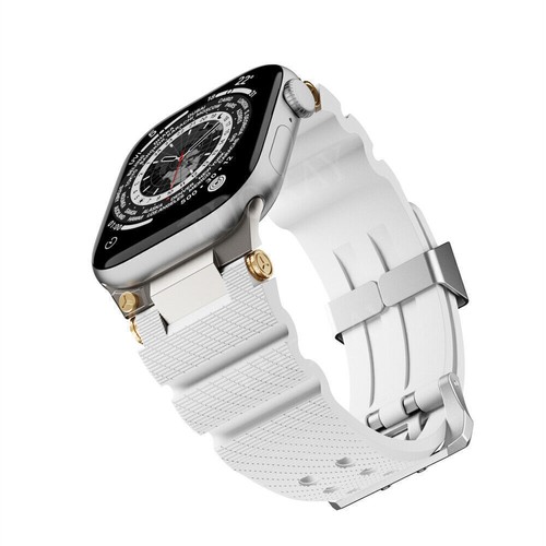 Cinturino Silicone per Apple Watch Ultra 2 49mm Serie 10 9 8 7 6 5 4 3 42mm 46mm - Foto 34 di 94