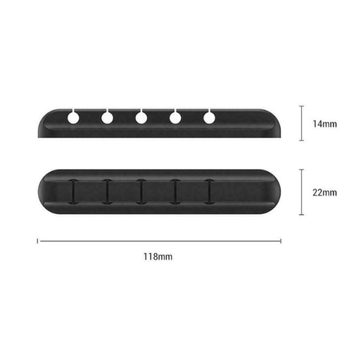 Silicone Cable Clips Organizer Holder Desk Cable Winder U Cord F5L7 Lot I2S7 - Photo 12/12