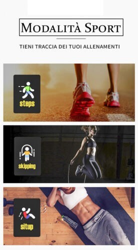 2024 SMARTWATCH SmartBand per ANDROID DONNA UOMO notifiche APP FITNESS NUOVO - Foto 2 di 17