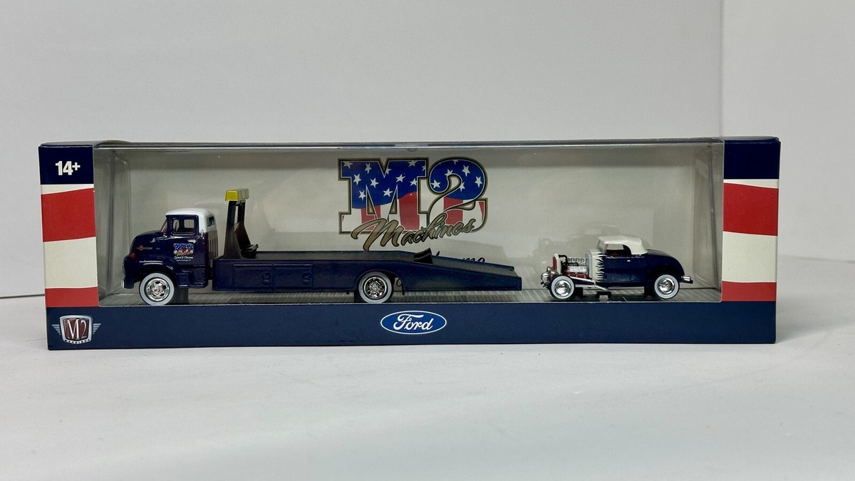 M2 AH 1/64 フォード '56 COE & '32 ロードスター M2 Machines 1:64 Auto-Haulers 1956 Ford COE & 1932 Ford