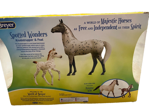 New Breyer Spotted Wonders Knabstrupper and Foal Horse Set 62207 - Picture 4 of 5