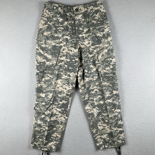 Military Pants Mens Small Short Digital Camo ACU Army Combat Uniform Cargo