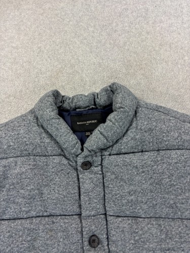 Banana Republic Insulated Puffer Jacket Vest (Men's 2XL) Blue/Gray - Picture 2 of 12