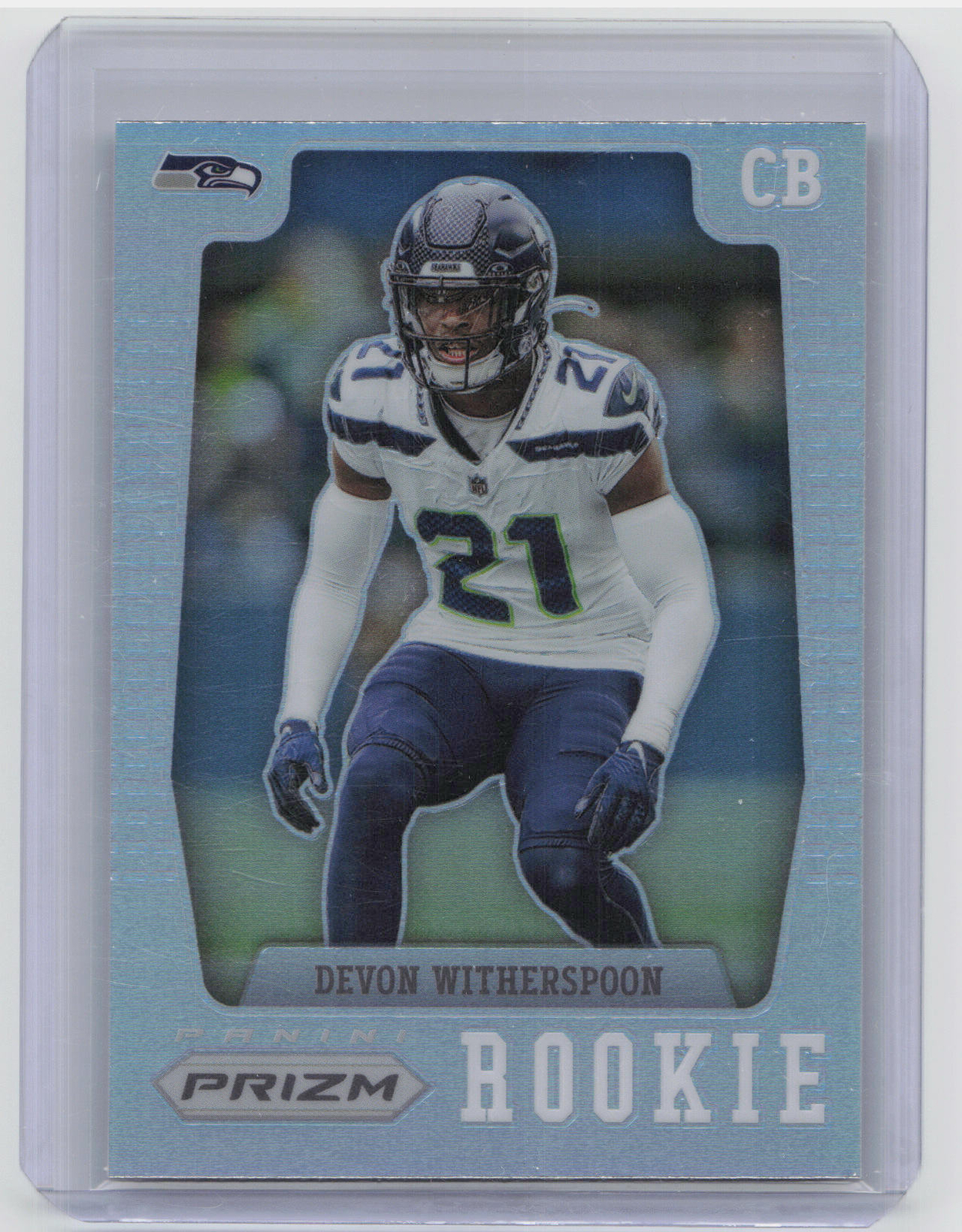 2023 Panini Prizm #PFR-5 Devon Witherspoon Prizm Flashback Rookie Prizms Silver