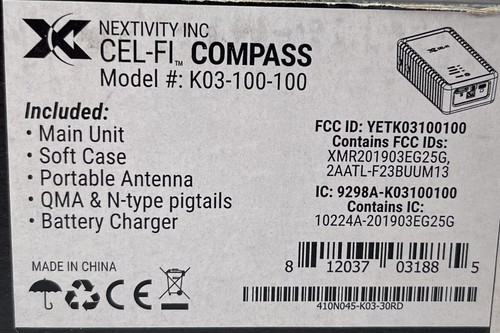 NEXTIVITY CEL-FI COMPASS TOOL K03-100-100 - 第 7/7 張圖片