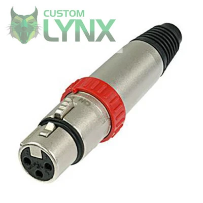 Neutrik NC3FXS. Conector de cable XLR hembra conmutada. Enchufe de micrófono de audio 3 PIN