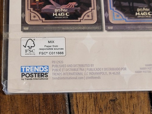 PortKey Games Harry Potter Magic Awakened Posters, Set of 12, New - Picture 3 of 5