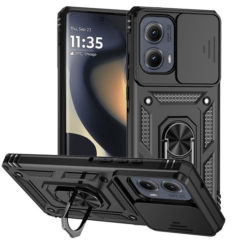 Hot Sale For Motorola Edge 2024 Shockproof Armor Ring Stand Phone Case Cover - Picture 11 of 34