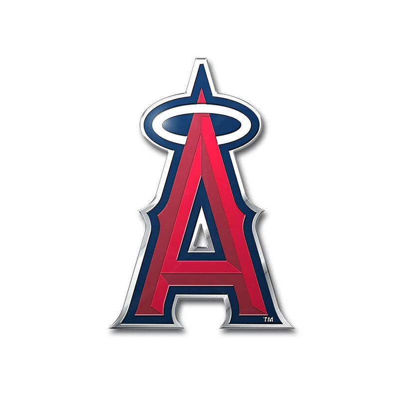 New MLB Los Angeles Angels Car Truck Suv Aluminum Color Emblem Decal - Image 2 of 2