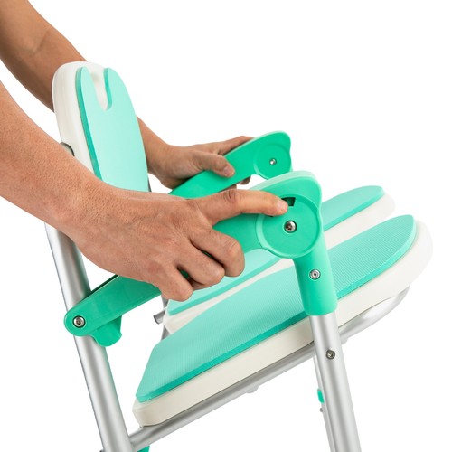 Silla de Ducha Ajustable en Altura con Respaldo Reposabrazos Silla de Baño para Personas Mayores - Imagen 10 de 22