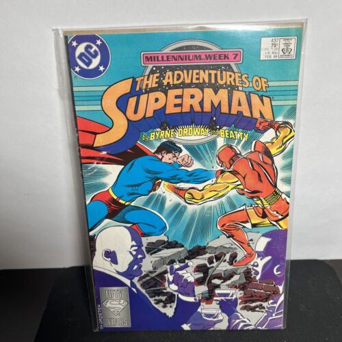ADVENTURES OF SUPERMAN 437 NEWSSTAND MILLENNIUM Gangbuster Lex Luthor Clark Kent