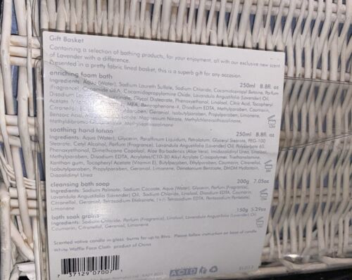 Avon Lavender Spa Pamper Basket - 6 Products for Relaxing Body Bath Self-Care π - Picture 9 of 9