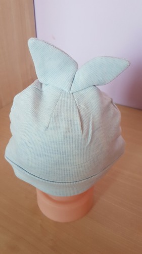Baby boys hats 0-3 months, 100% Cotton Baby Caps With feature Ears. New. - Picture 3 of 4