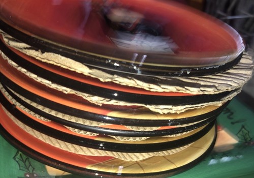 Certified International 6 Dinner Is Served Canape Plate Set In Box 6 PLATES 6.5" - Picture 11 of 14