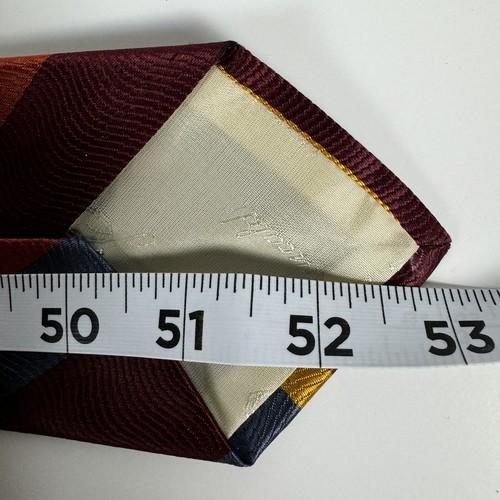 Vtg Vitaliano Pancaldi Tie Mens Necktie Repp Designer 100% Silk - Picture 7 of 7
