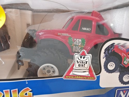 NIKKO RC Red Bug Radio Control Wheelie Vehicle New in Sealed Box Vintage - Picture 3 of 11