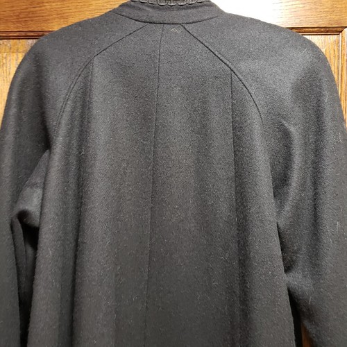 Vtg Jofeld Wool Coat Womens M Black Jewel Buttons Lined Embellish Collar Dressy - Picture 11 of 16
