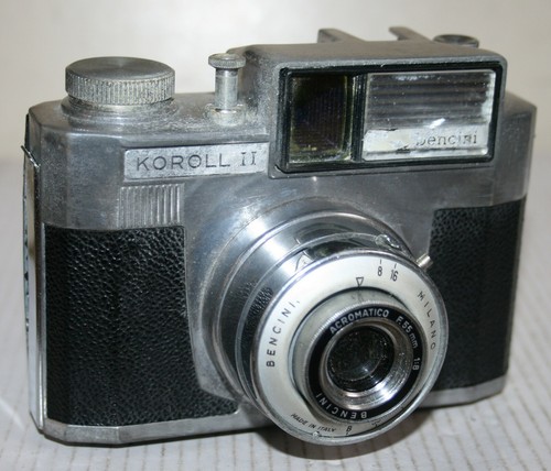 Vintage Bencini Milano Koroll II - Compact Aluminium Body Film Camera & Case - Picture 1 of 11