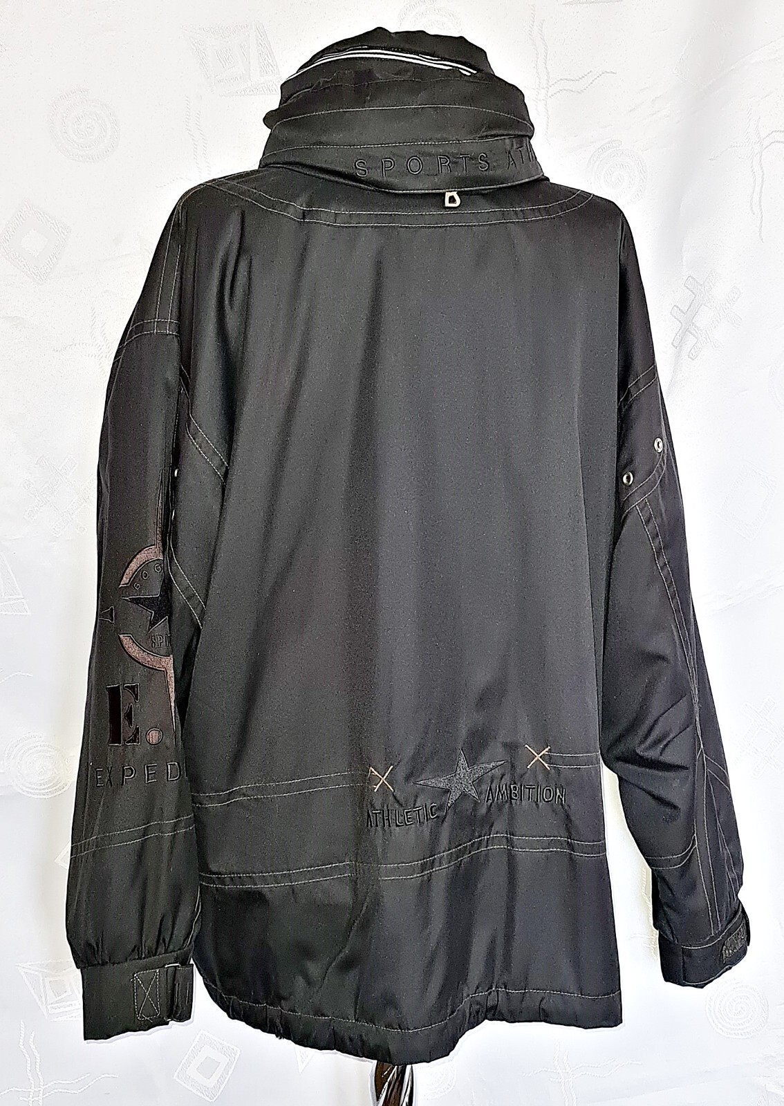 JACKET GERMANY VINTAGE AUTHENTIC BOGNER BLACK  WOMENS PARCA COAT US 10 EU 38 image 3
