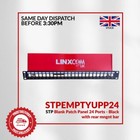 STP Blank Network Patch Panel 19" -   24 Ports - Black